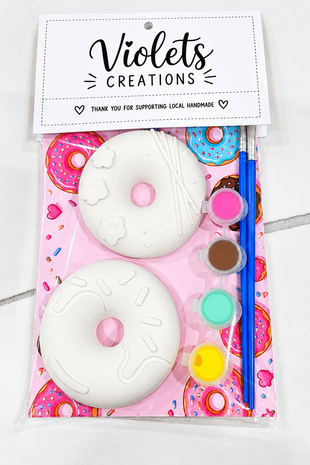 Donut Paint-Your-Own Plaster Kit 🍩🎨